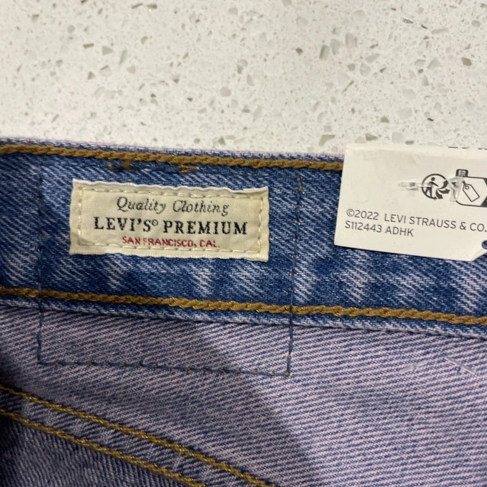 LEVI'S Premium 501 '90's Straight Pink Dye Blue Jeans Men's 29/30 NWT